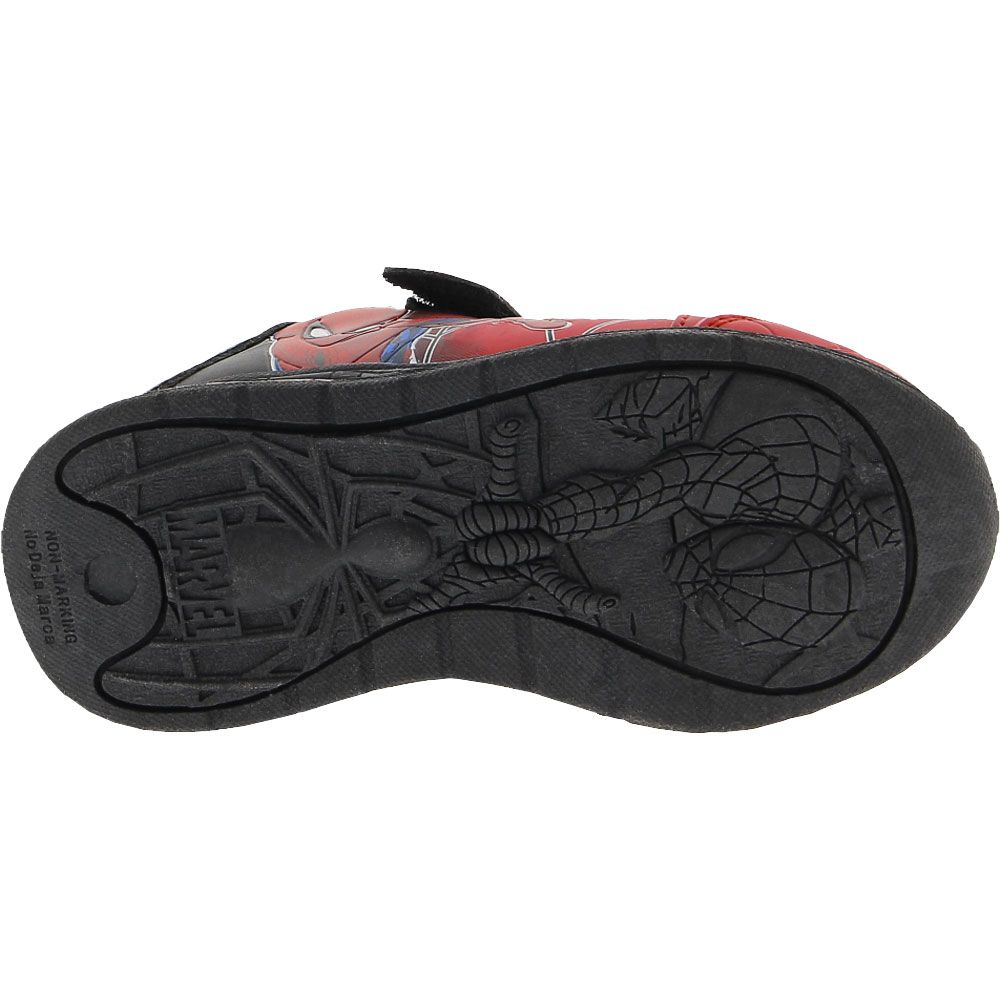 Trimfoot Spiderman Lighted Athletic Shoes - Baby Toddler Black Red Sole View