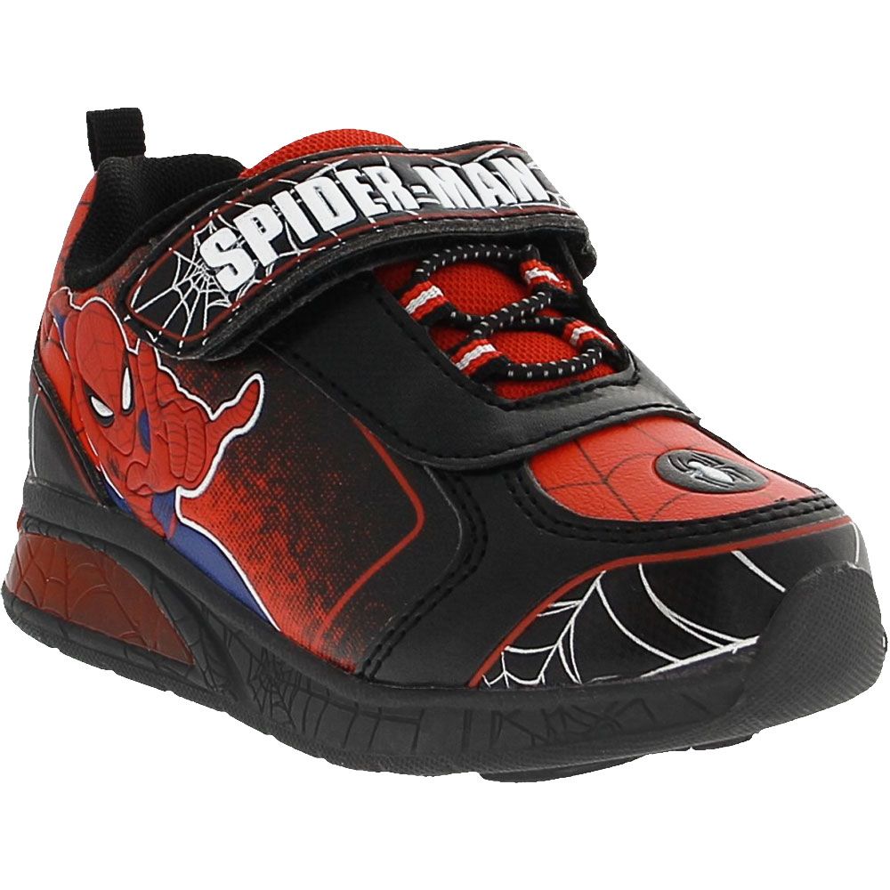 Marvel Spider-Man Spidey Light-Up 2 Boys Athletic Shoes Black Red