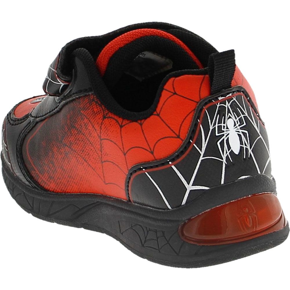 Marvel Spider-Man Spidey Light-Up 2 Boys Athletic Shoes Black Red Back View