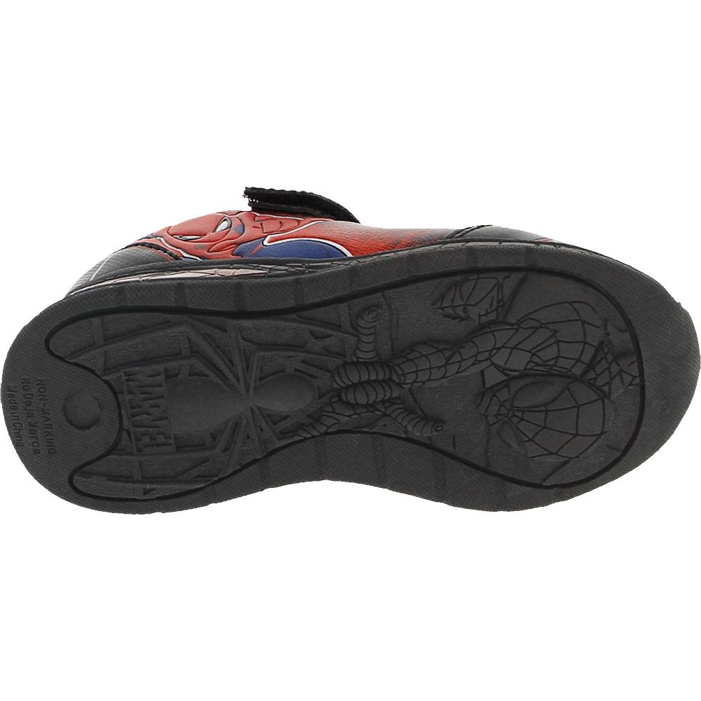 Marvel Spider-Man Spidey Light-Up 2 Boys Athletic Shoes Black Red Sole View