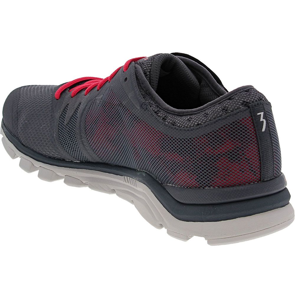 361 Degrees Soulmate 3 Training Shoes - Mens Ebony Risk Red Back View
