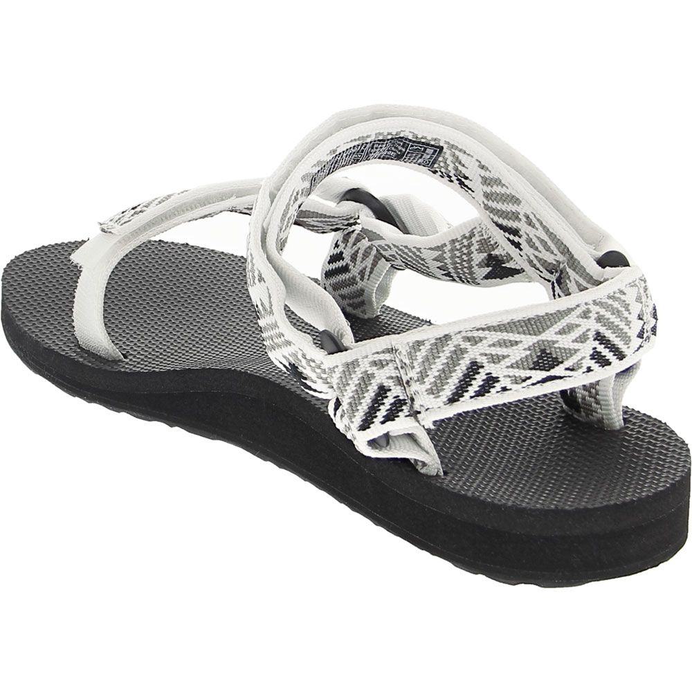Teva Original Sandal Outdoor Sandals - Womens Boomerang White Grey Back View