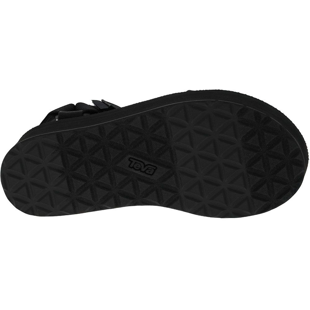 Teva Flatform Universal Outdoor Sandals - Womens Black Sole View