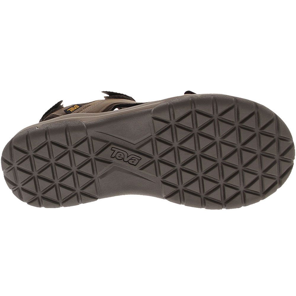 Teva Langdon Leather Sandals - Mens Walnut Sole View