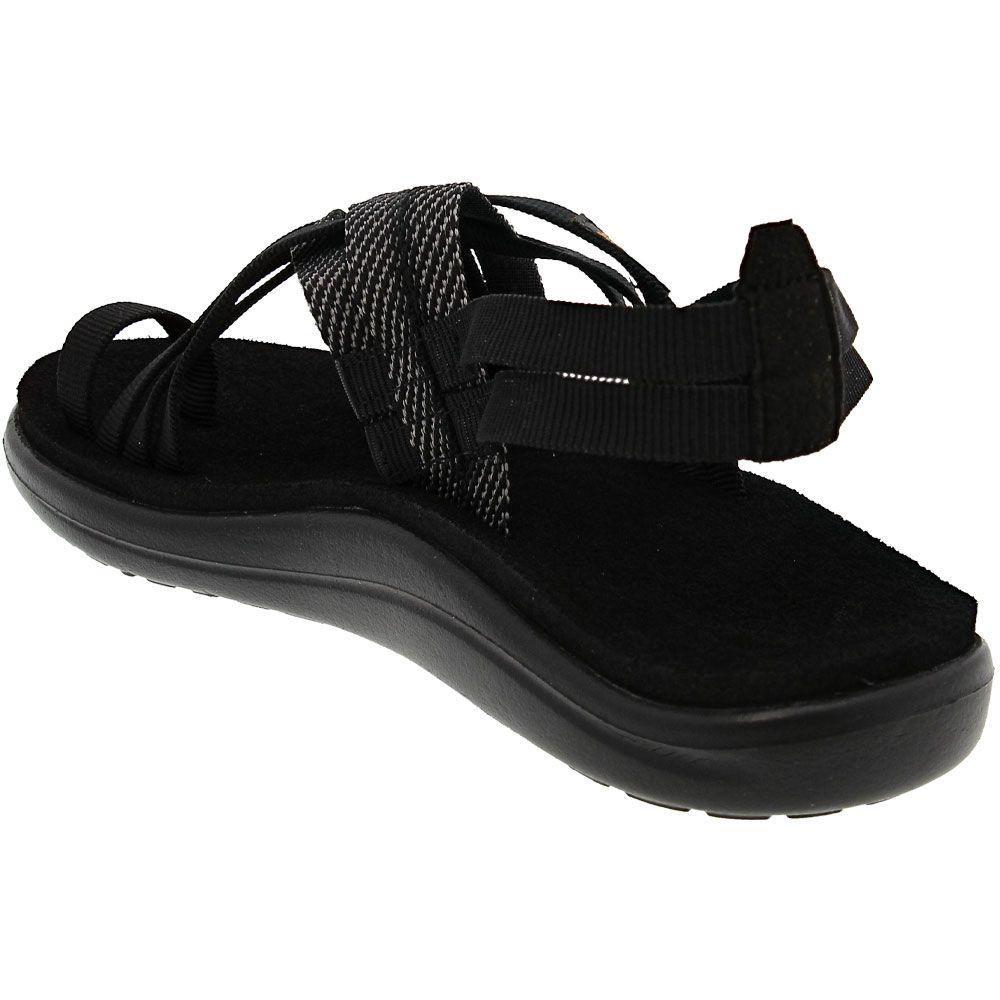Teva Voya Strappy Water Sandals - Womens Black Back View