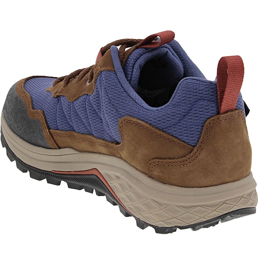 Teva Ridgeview Low Waterproof Hiking Shoes - Womens Blue Back View