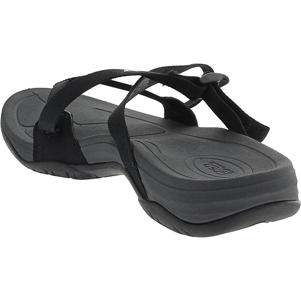 Teva Ascona Flip Outdoor Sandals - Womens Black Back View
