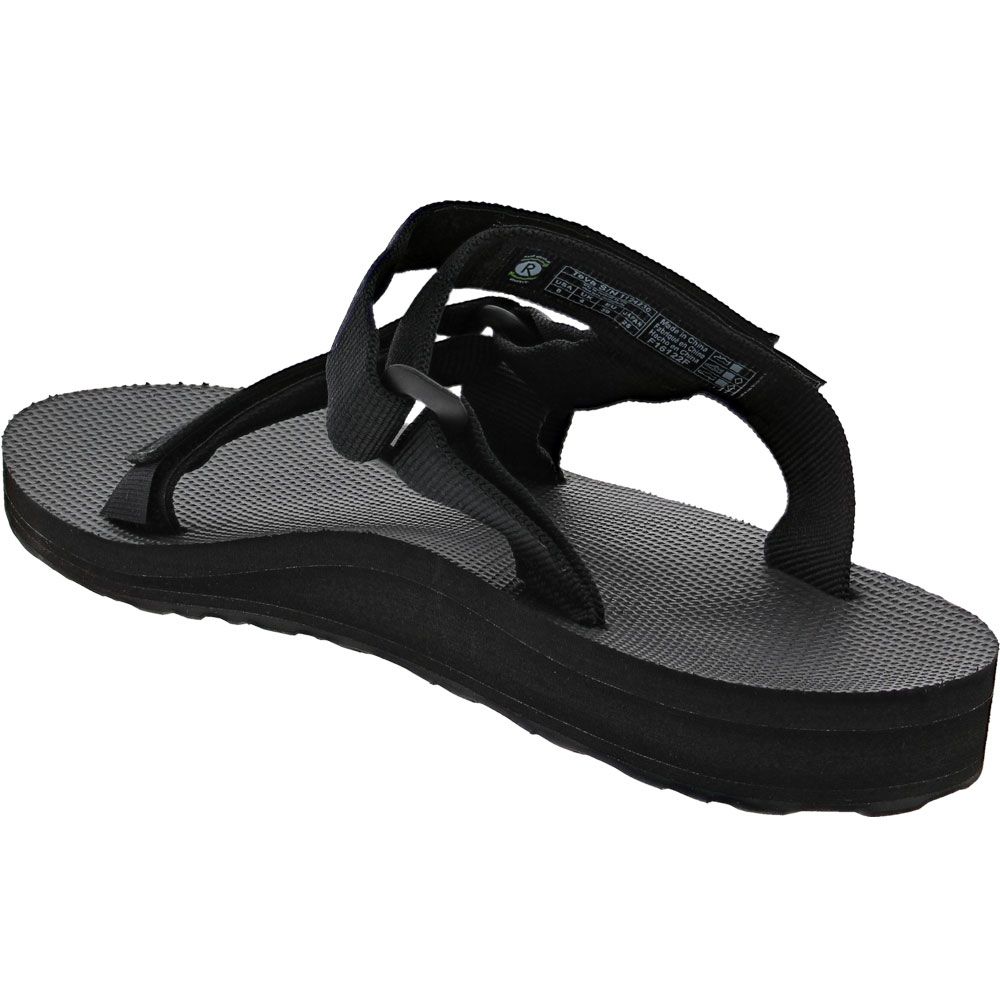 Teva Universal Slide Outdoor Sandals - Womens Black Back View
