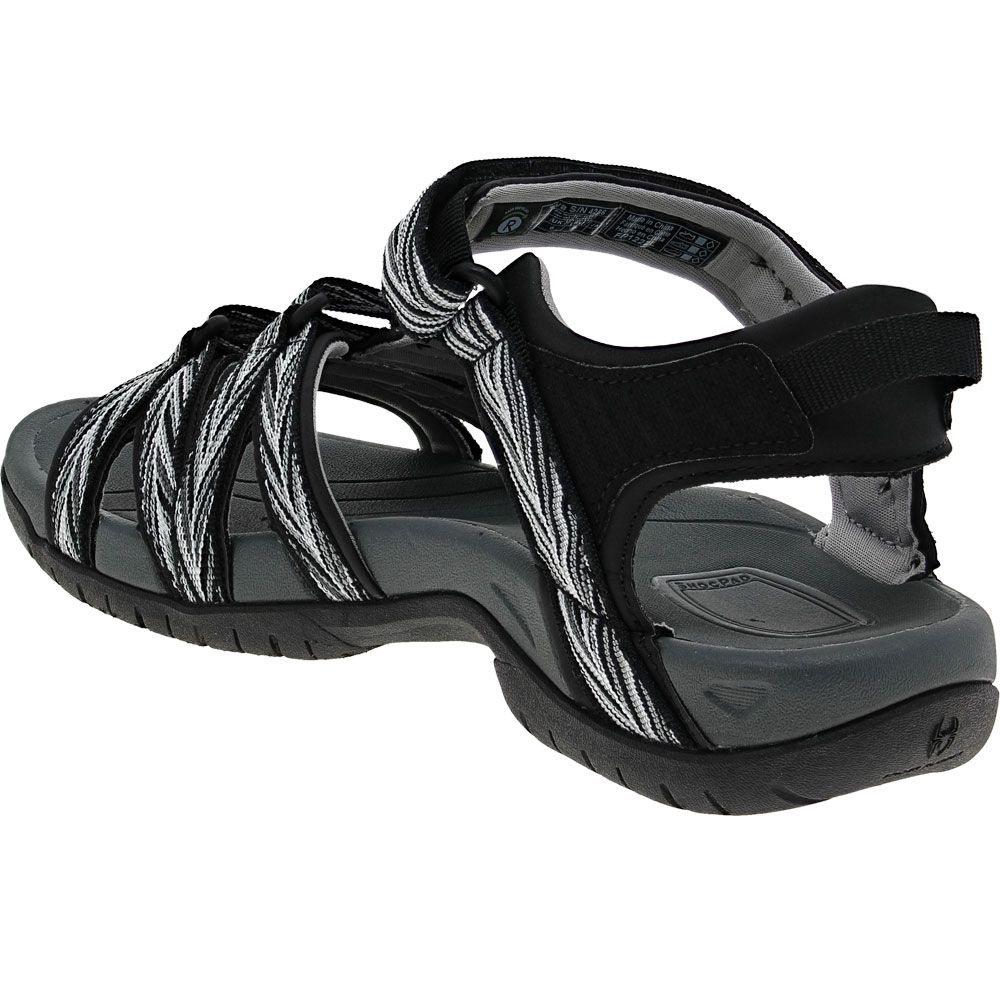 Teva Tirra Outdoor Sandals - Womens Palms Black White Back View