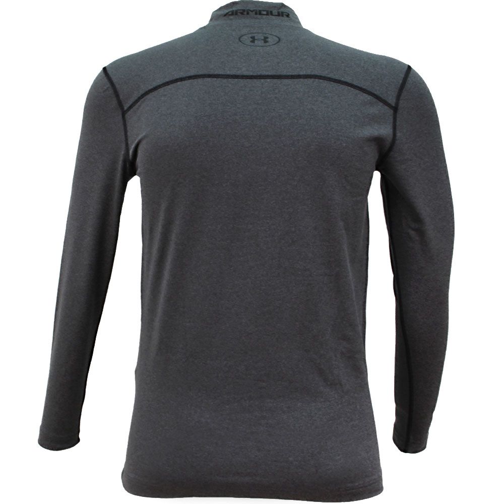 Under Armour Coldgear Compression Mock Long Sleeve - Mens Grey View 2