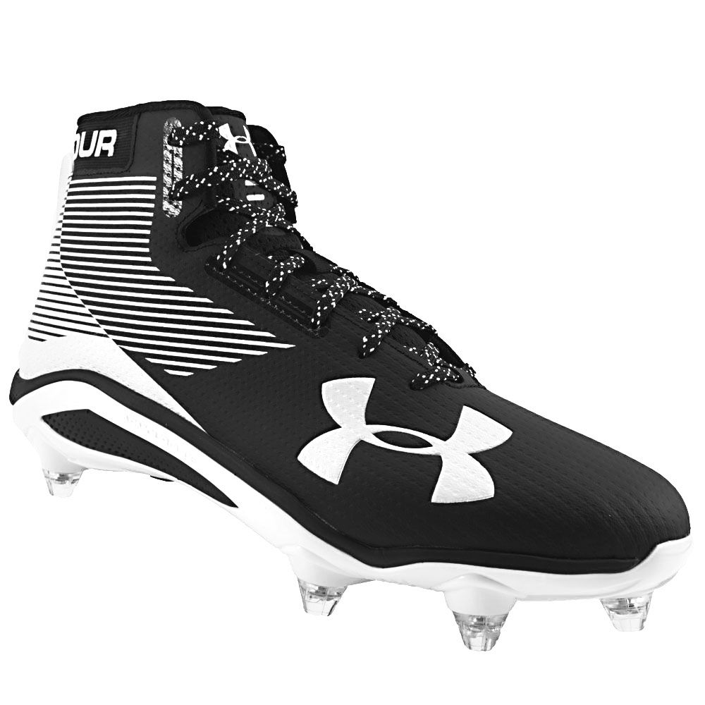 Under Armour Hammer Detachable Football Cleats - Mens Black White
