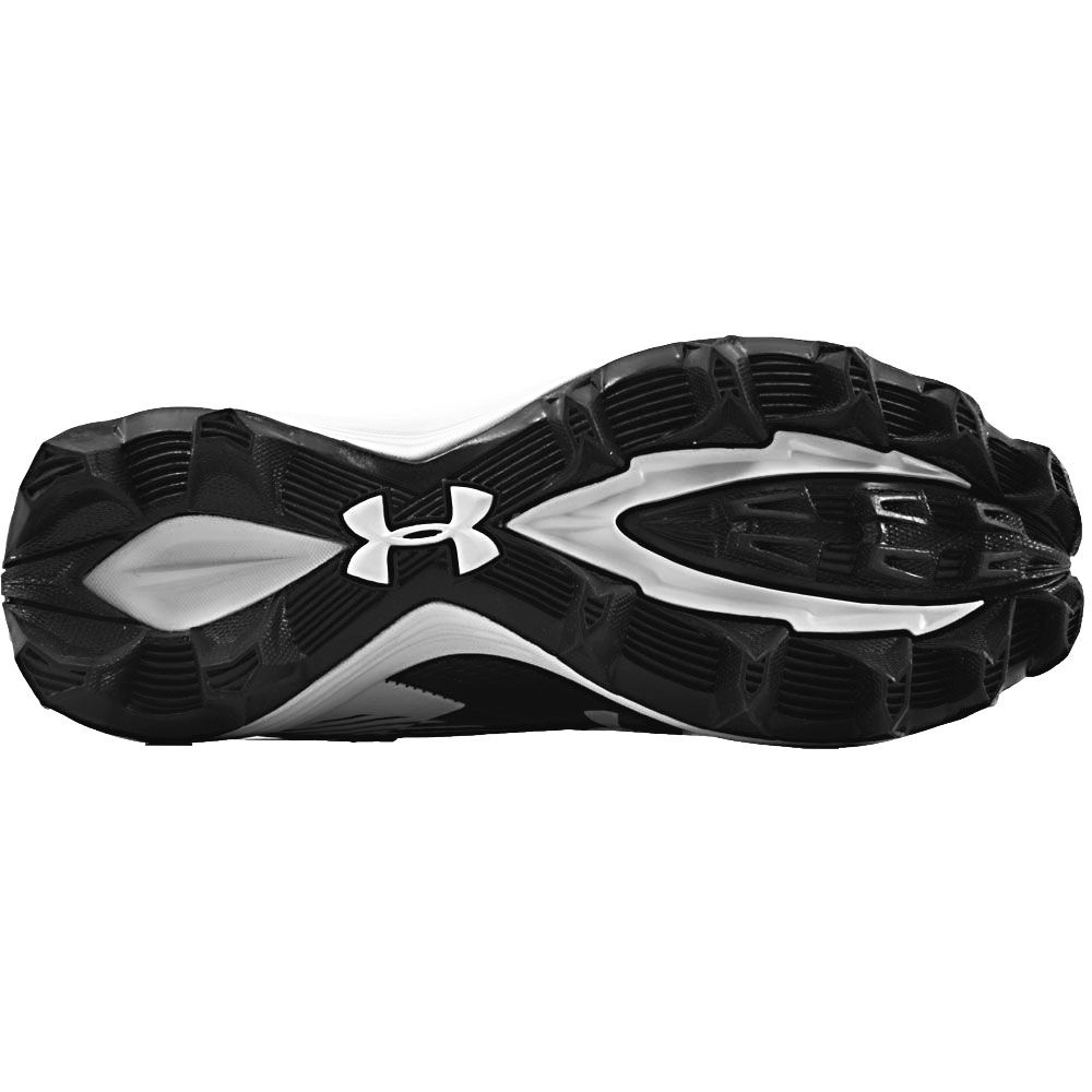 Under Armour Hammer Rm Football Cleats - Boys Black White Sole View