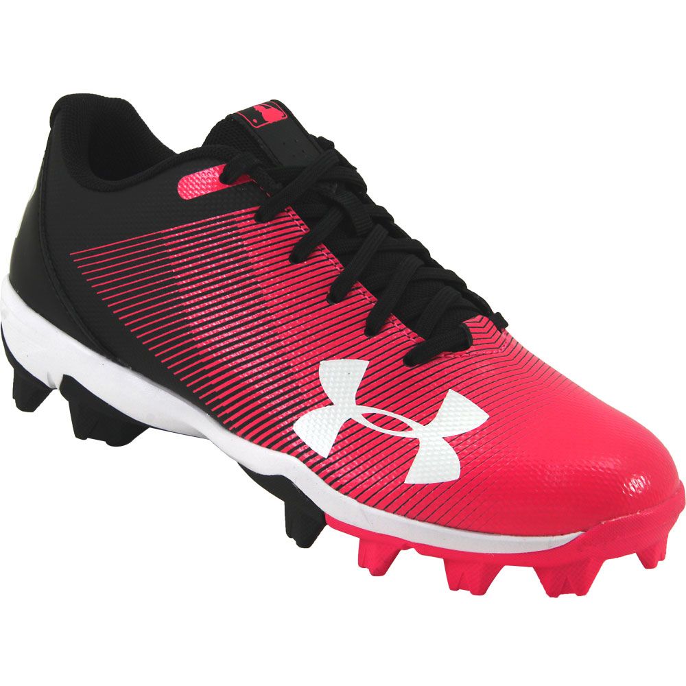 Under Armour Leadoff Low Rm Kids Baseball Cleats Black Pink