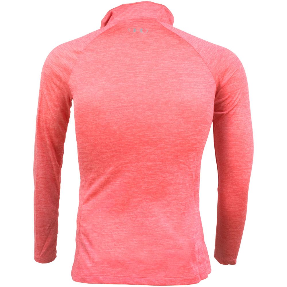 Under Armour Tech 1/2 Zip Twist Sweatshirts - Womens Pink View 2