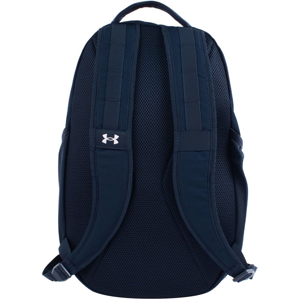 Under Armour Hustle 5 Backpack Bag Academy Navy Silver View 2