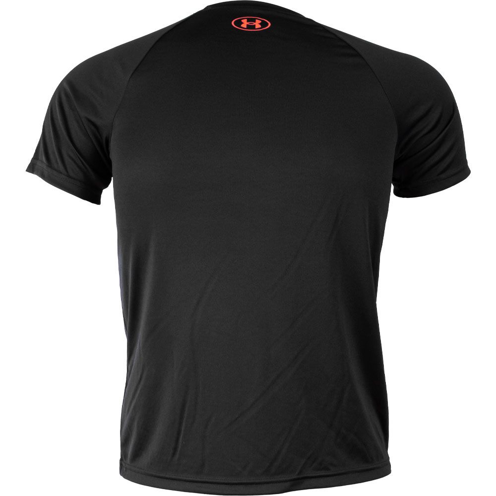 Under Armour Tech Big Logo Short Sleeve Shirt - Boys | Girls Black Red View 2