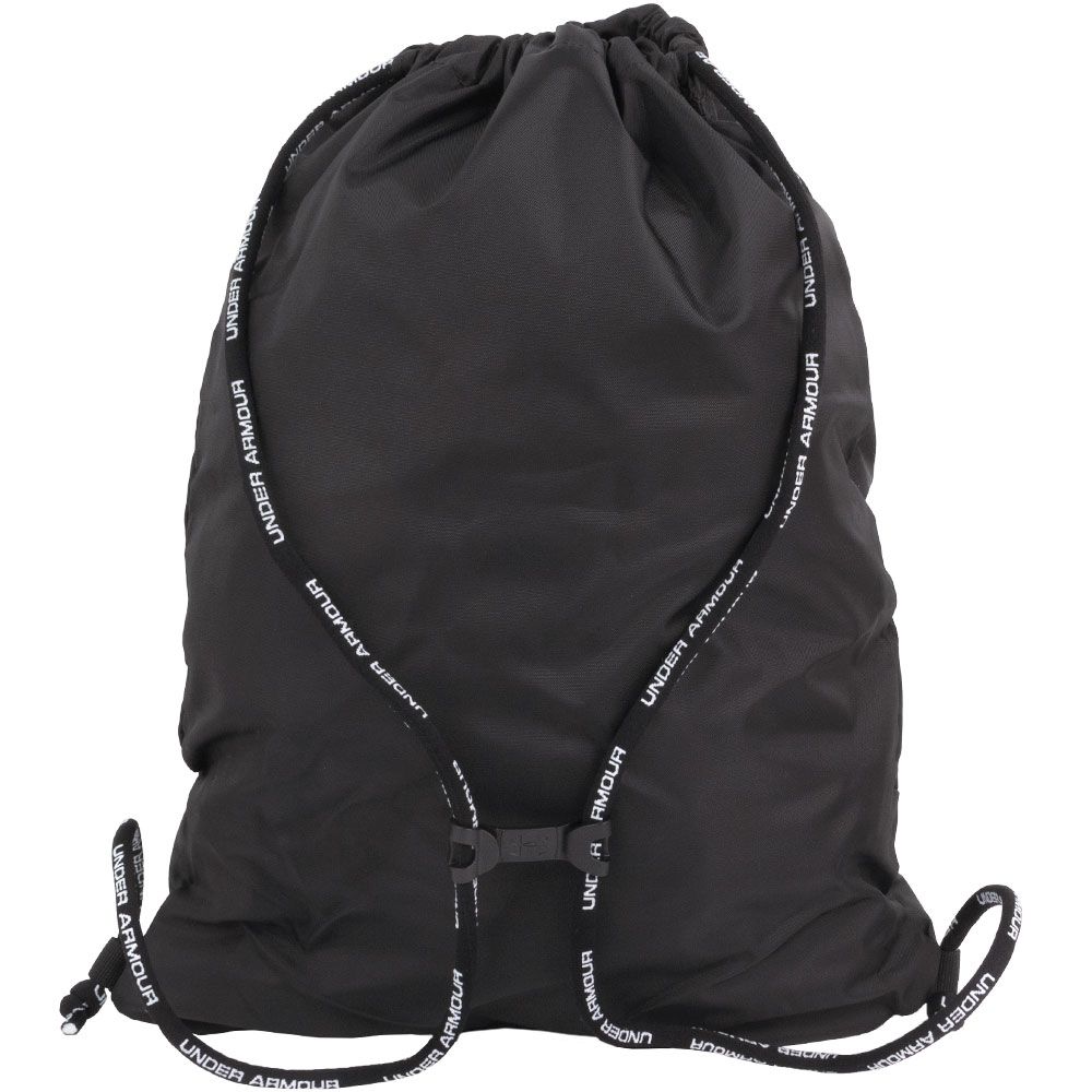 Under Armour Undeniable Sackpack Bag Black Silver View 2