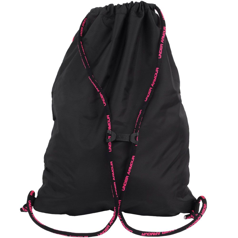 Under Armour Undeniable Sackpack Bag Black Pink View 2