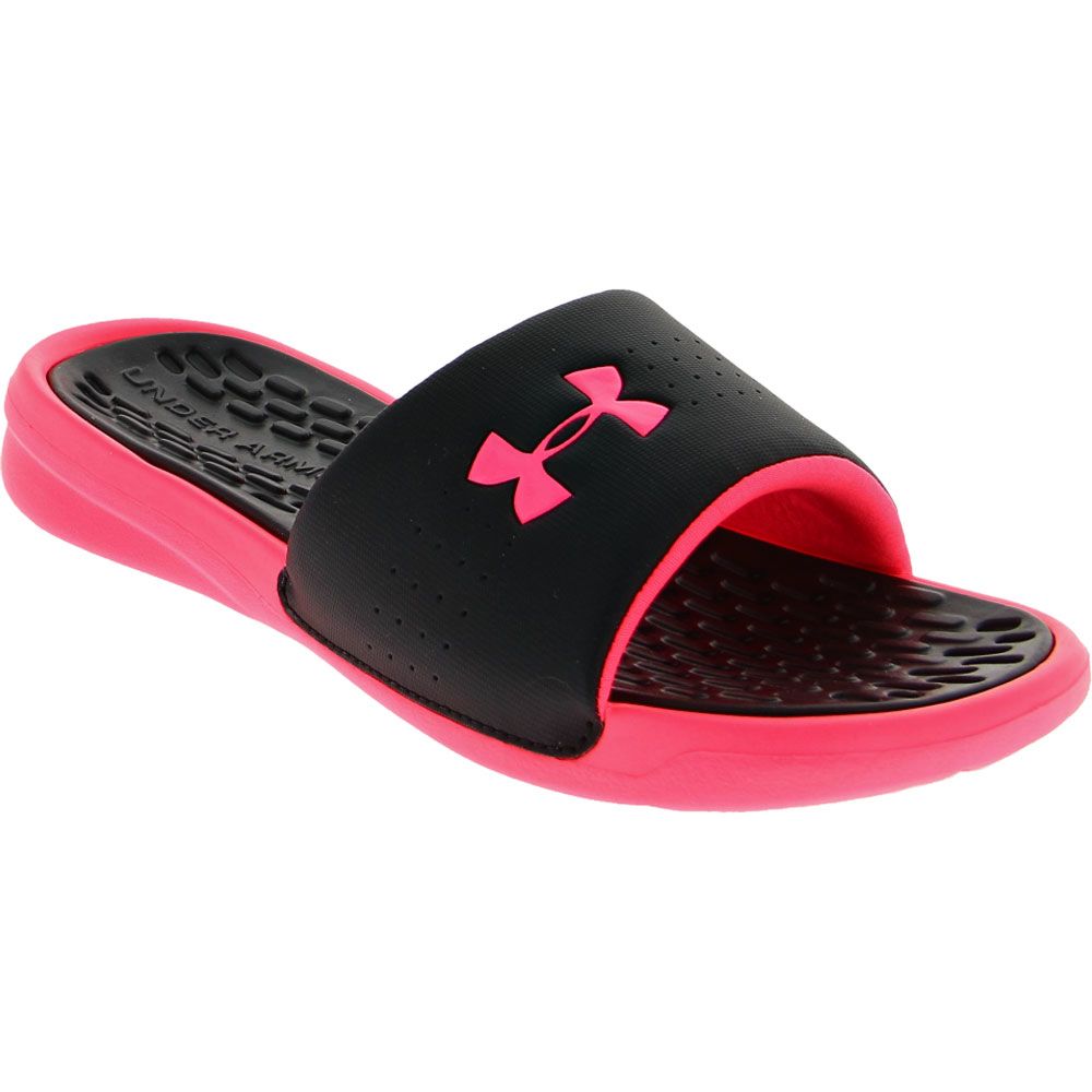 Under Armour Playmaker Fixed Sl Slide Sandals - Womens Black Pink