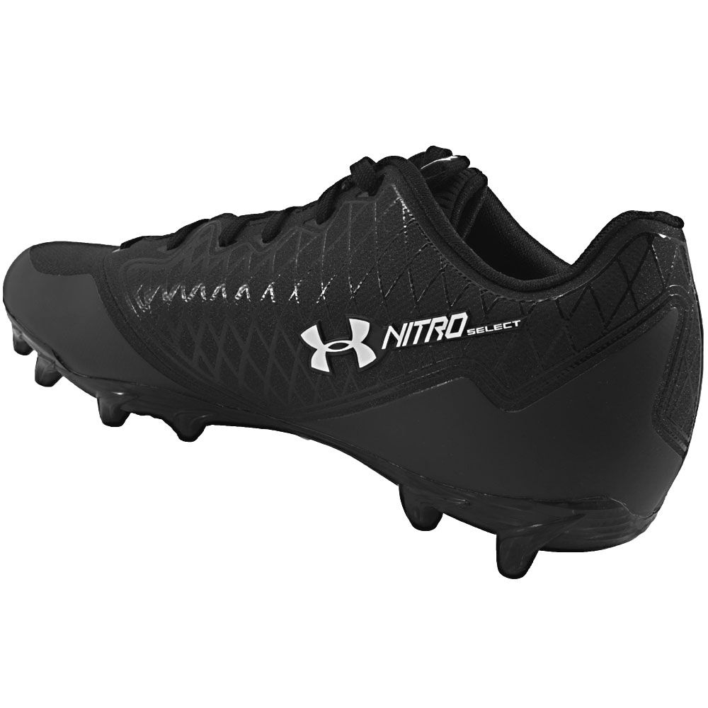 Under Armour Nitro Select Low Mc Football Cleats - Mens Black Back View