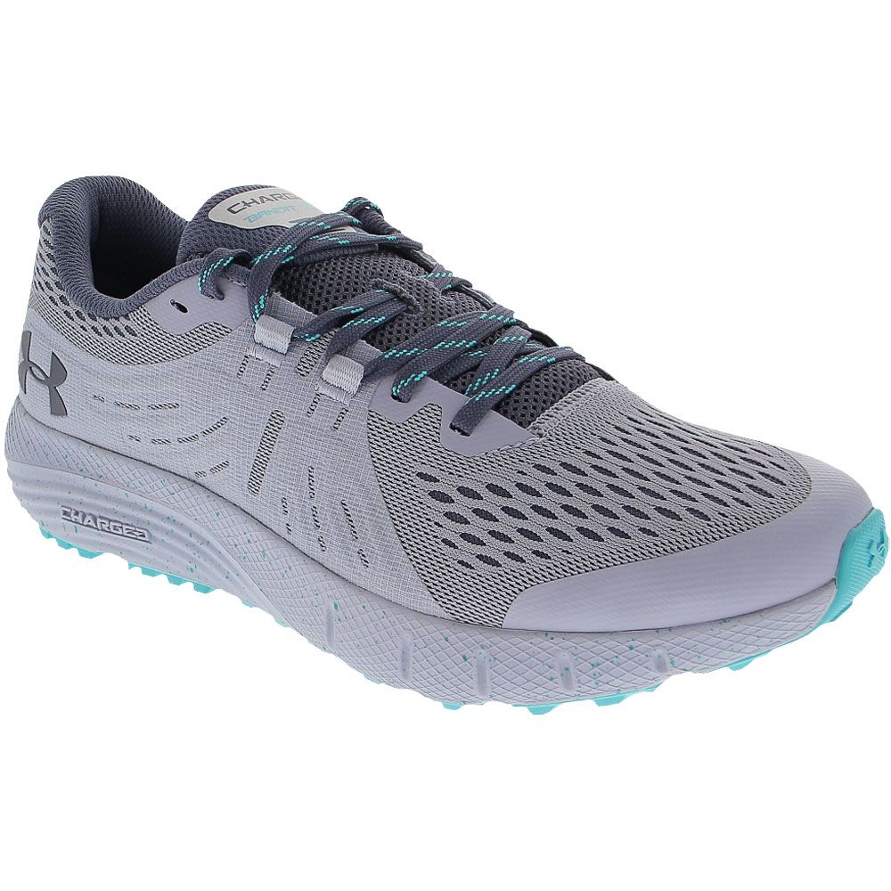 Under Armour Charged Bandit Trail Running Shoes - Womens Grey Turquoise