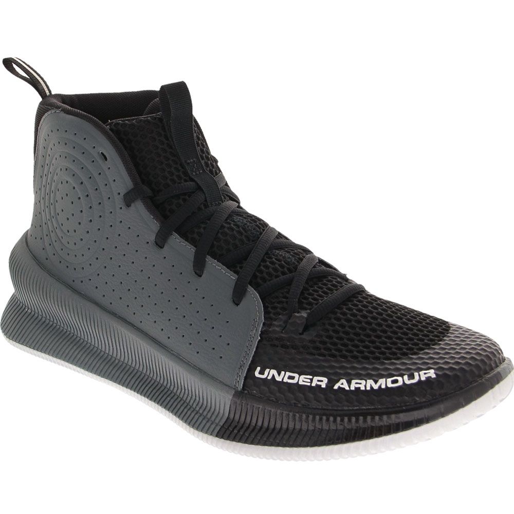 Under Armour Jet Basketball Shoes - Mens Black White Grey