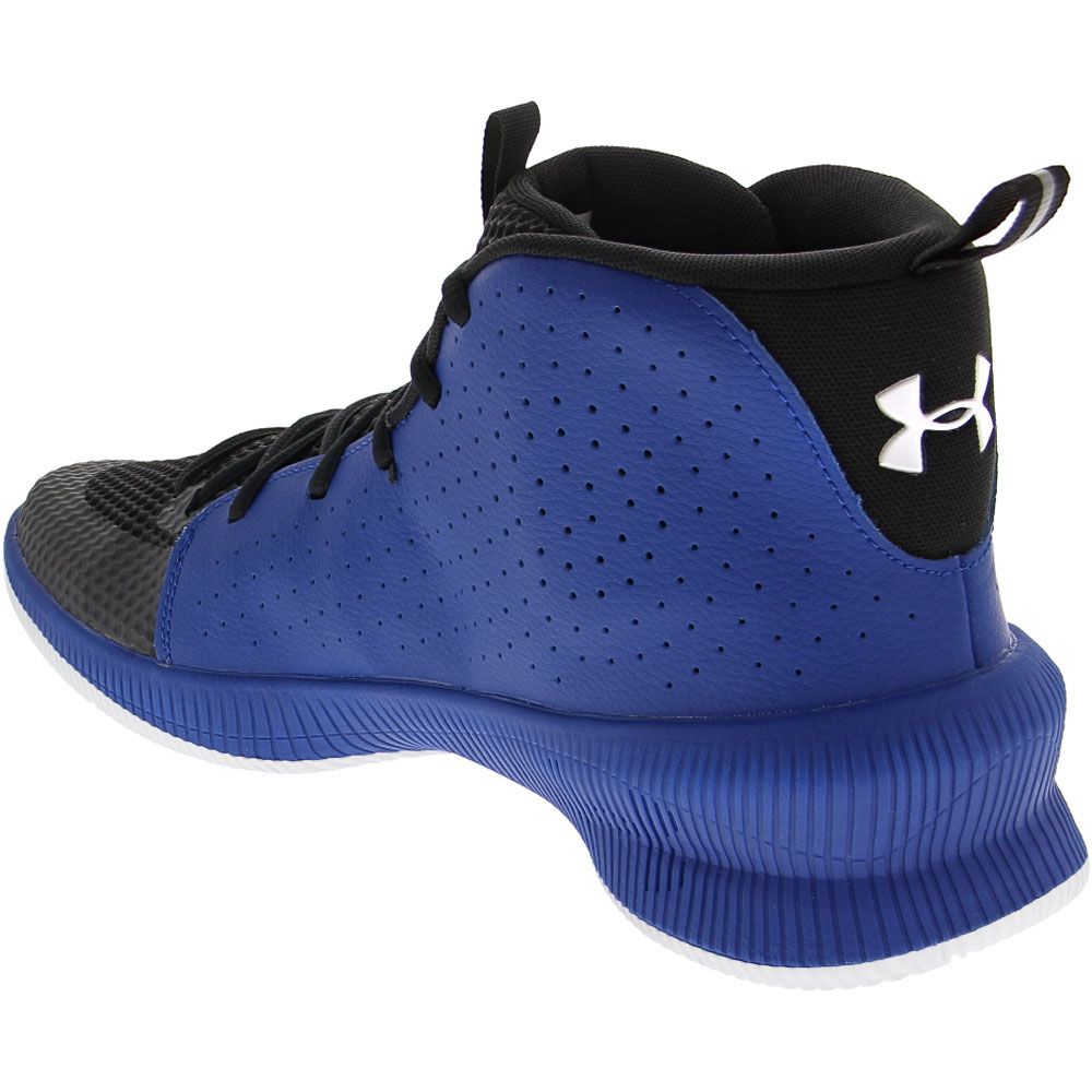 Under Armour Jet Basketball Shoes - Mens Black Royal Back View