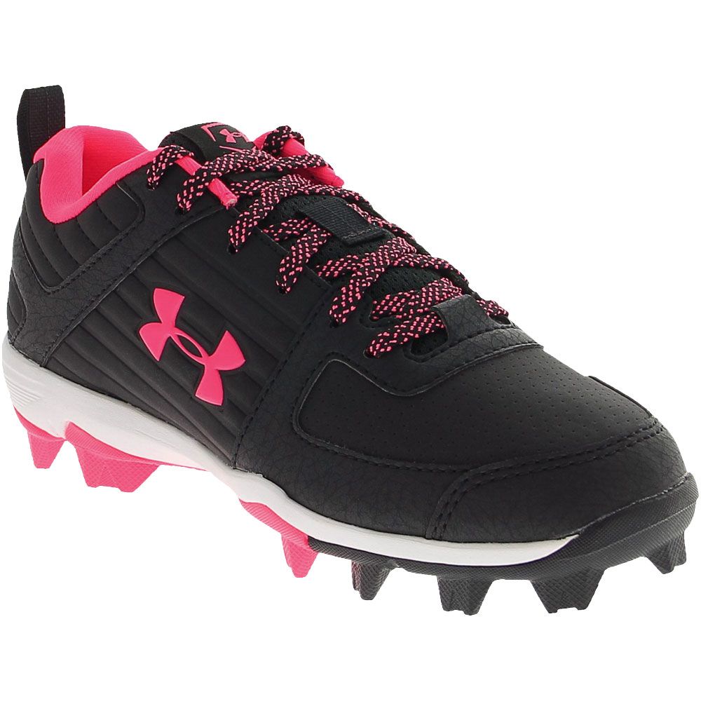 Under Armour Leadoff Low 4 Rm Baseball Cleats - Boys Black Pink