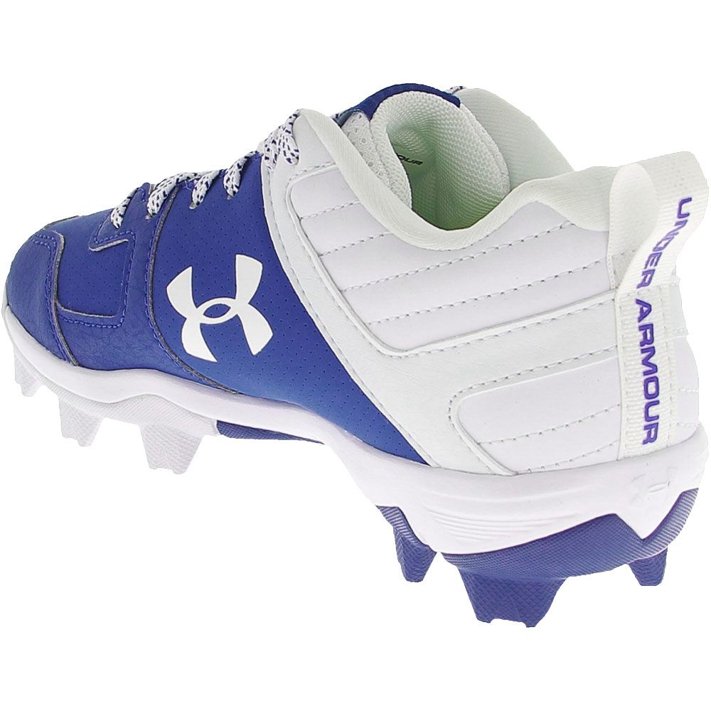 Under Armour Leadoff Low 4 Rm Baseball Cleats - Boys Royal White Back View