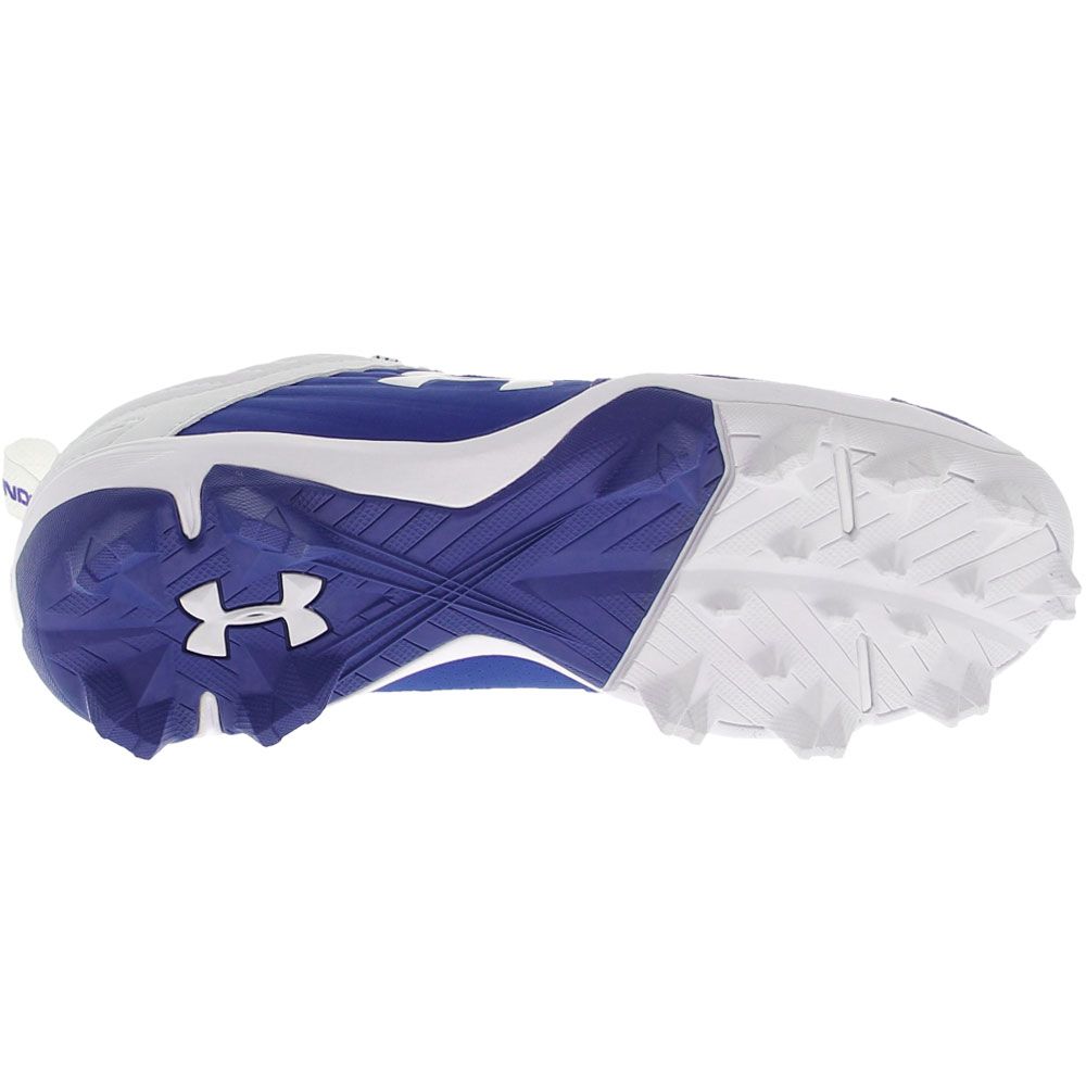 Under Armour Leadoff Low 4 Rm Baseball Cleats - Boys Royal White Sole View