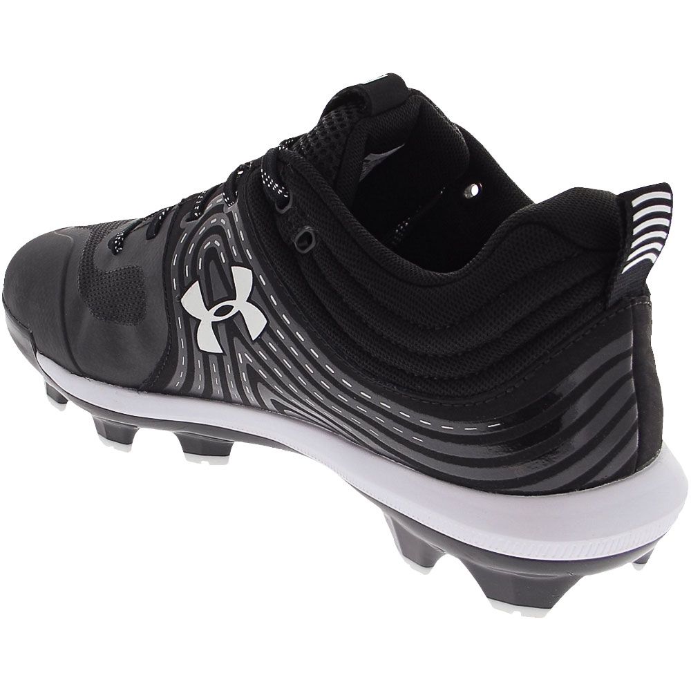 Under Armour TPU Glyde FP Softball Cleats - Womens Black Back View