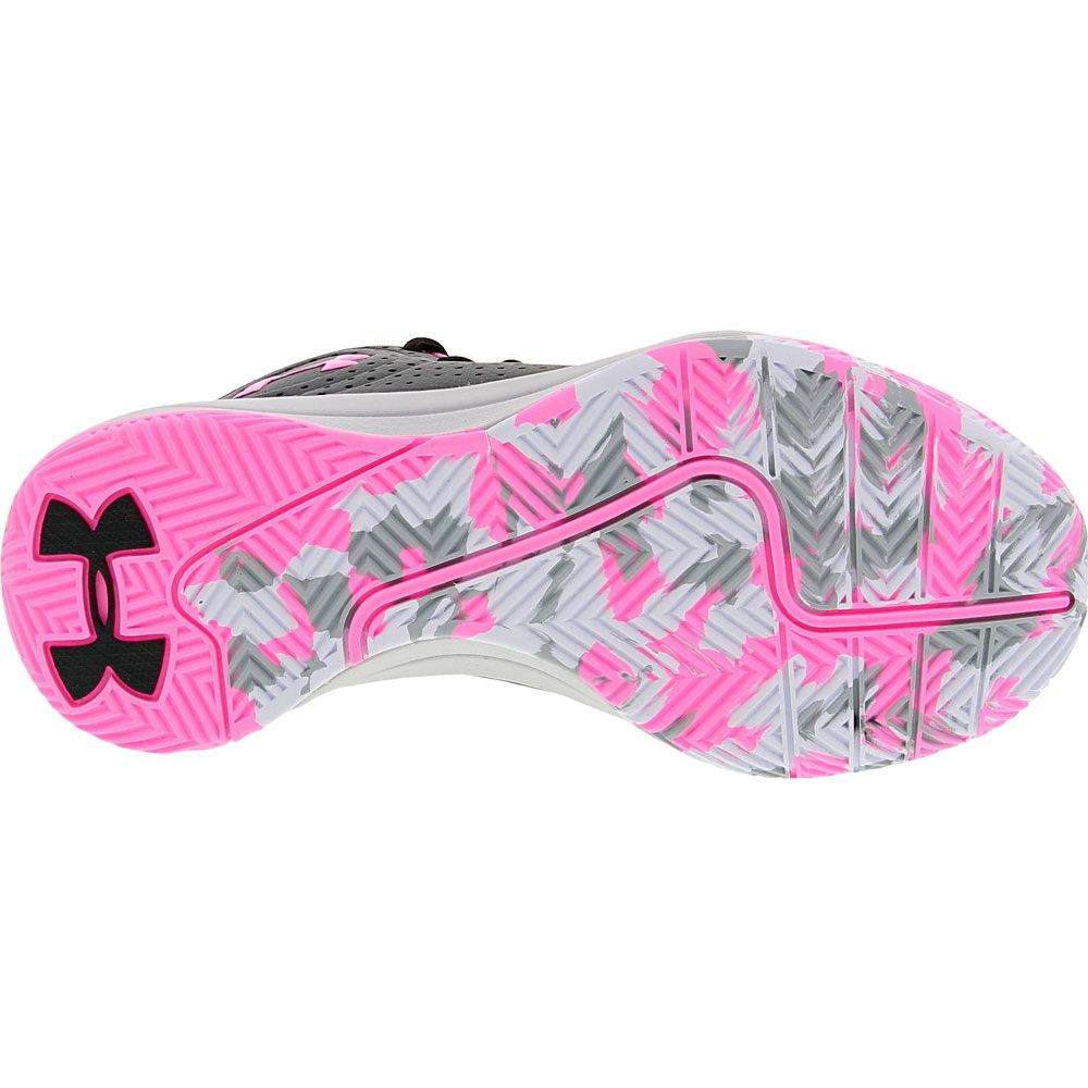 Under Armour Jet 2019 Gs Basketball - Girls Black Pink Sole View