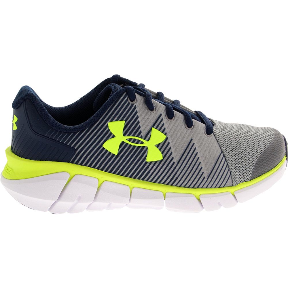 blue and gray under armour shoes