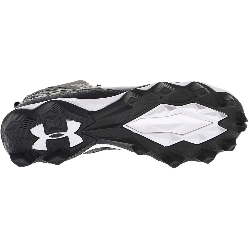 Under Armour Spotlight Franchise Football Cleats - Mens Black Sole View
