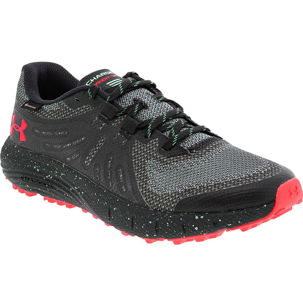 Under Armour Charged Bandit Gtx Trail Running Shoes - Womens Black Grey Coral