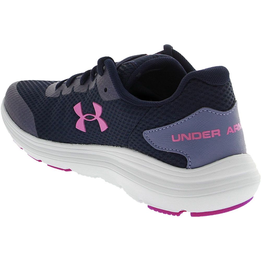 Under Armour Surge 2 Gs Running - Girls Royal Black Back View