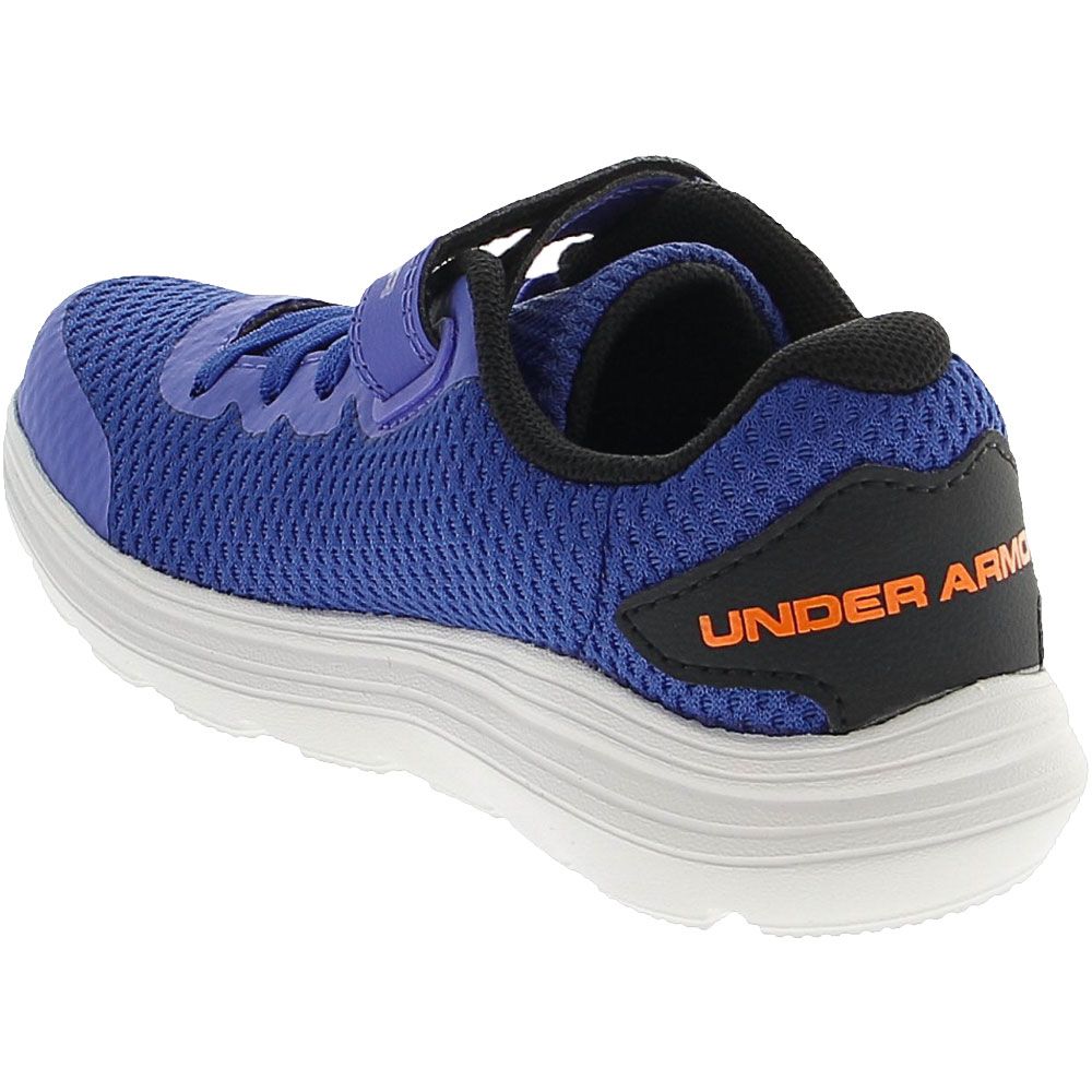 Under Armour Surge 2 Ps Running - Boys Blue Orange White Back View