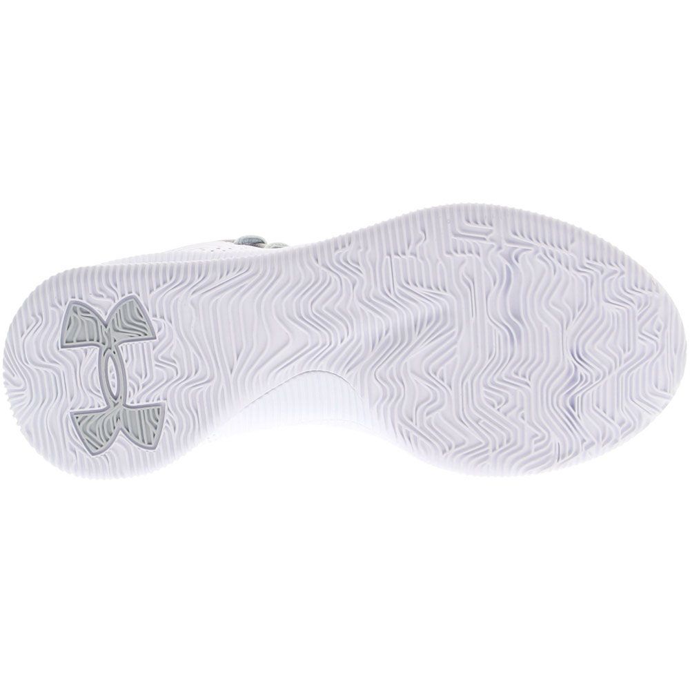 Under Armour Jet Basketball Shoes - Womens White Grey Sole View