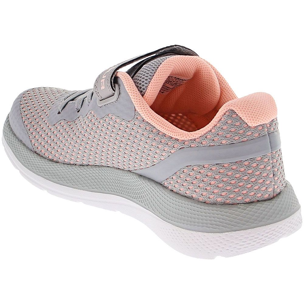 Under Armour Impulse Ps Ac Running - Girls Grey Peach Back View