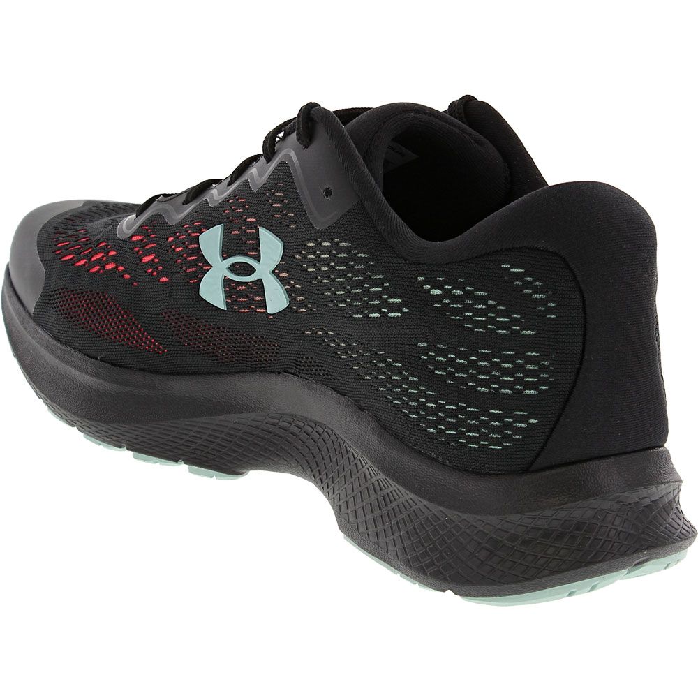 Under Armour Charged Bandit 6 Running Shoes - Mens Black Enamel Back View