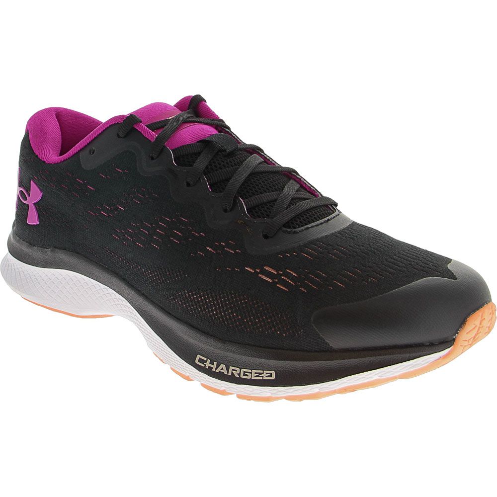 Under Armour Charged Bandit 6 Running Shoes - Womens Black White