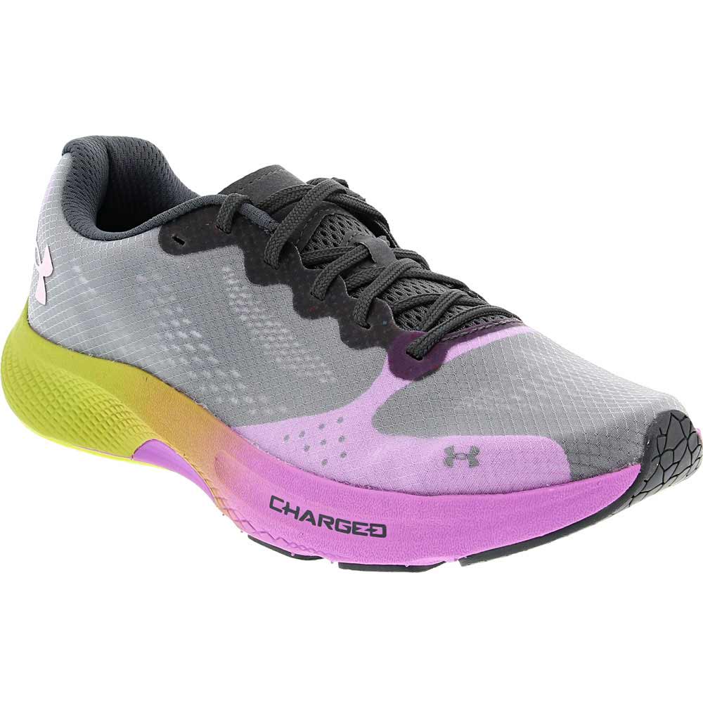 Under Armour Charged Pulse Running Shoes - Womens Grey Purple
