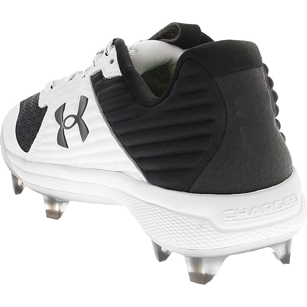 Under Armour Yard Low Micro Tip TPU Baseball Cleats - Mens Black Back View