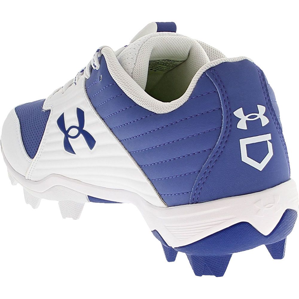 Under Armour Leadoff Low Rm Baseball Cleats - Mens Royal Blue White Back View