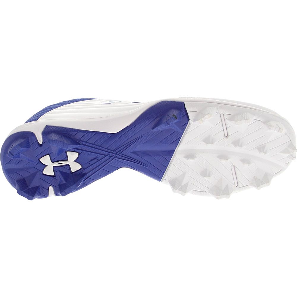Under Armour Leadoff Low Rm Baseball Cleats - Mens Royal Blue White Sole View