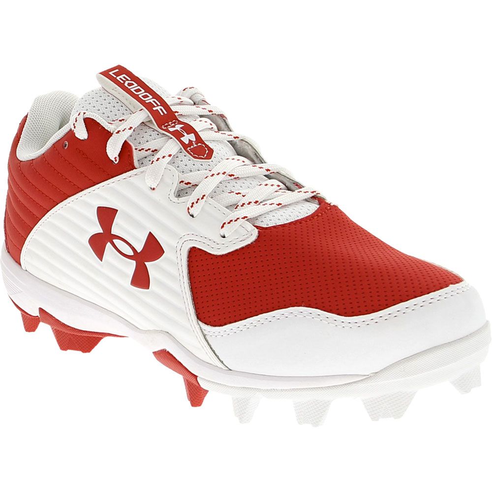Under Armour Leadoff Low Rm Baseball Cleats - Mens Red White
