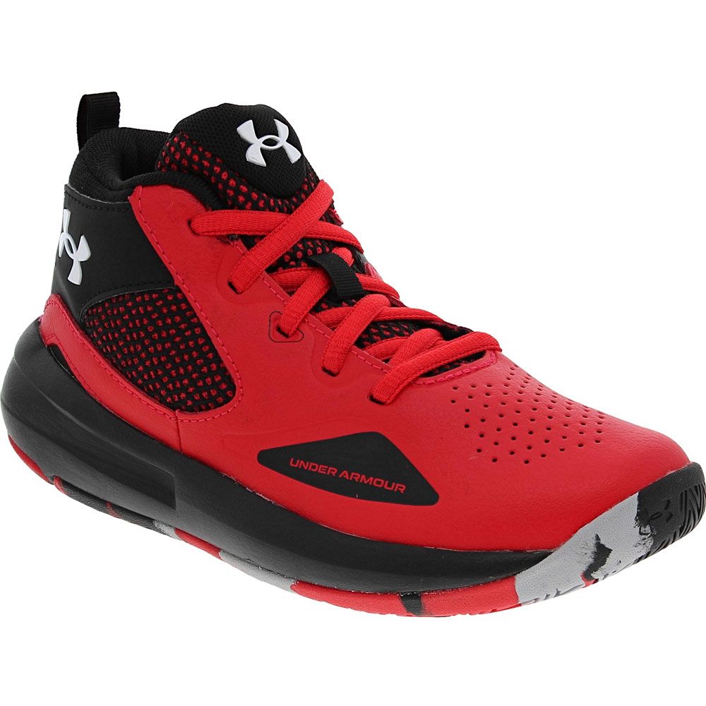 Under Armour Lockdown 5 Ps Basketball - Boys Red Black