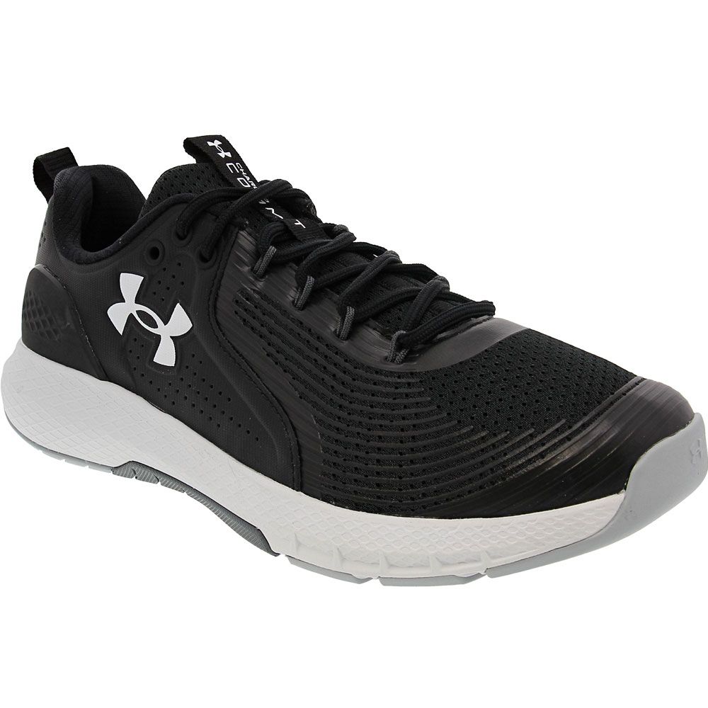 Under Armour Charged Commit TR 3 Training Shoes - Mens Black White