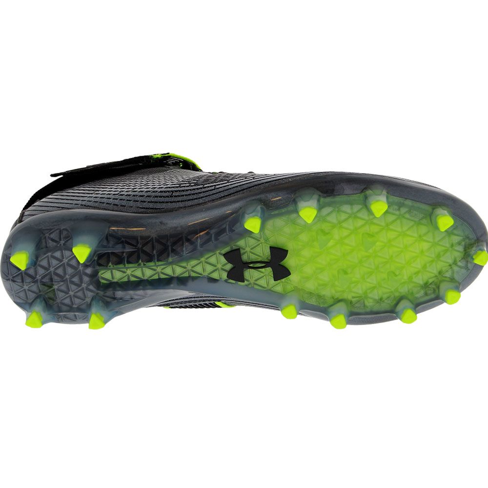 Under Armour Highlight MC Mens Football Cleats Black Sole View