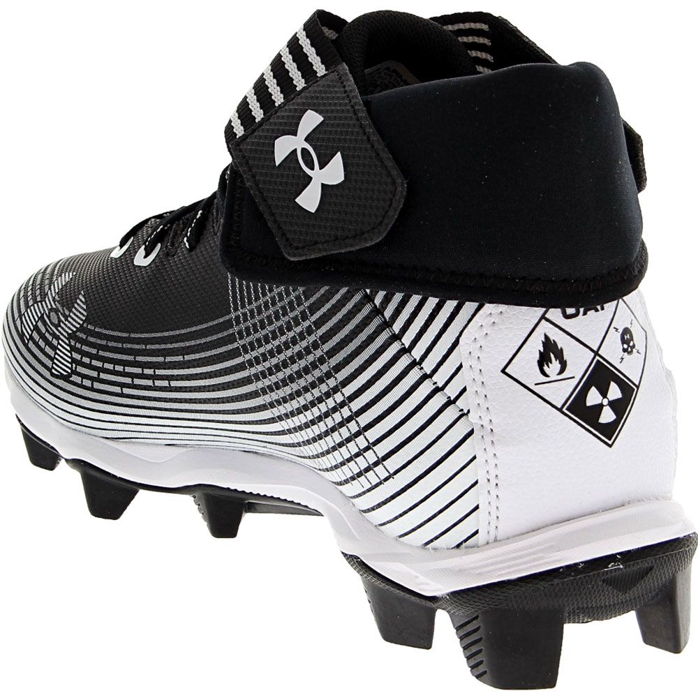 Under Armour Highlight Franchise Football Cleats - Mens Black Back View